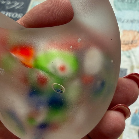 Frosted Glass Swan with Multicolor Accents - Picture 4 of 11